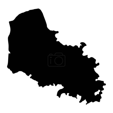 Ilustración de Pas de Calais departamento mapa, división administrativa de Francia. Ilustración vectorial. - Imagen libre de derechos