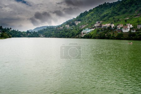 Beautiful Bhimtal Lake is a lake in the town of Bhimtal, in the Indian state of Uttarakhand. Green water lake