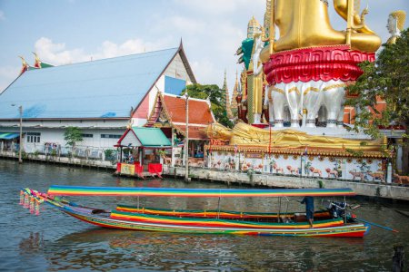 Photo for The Wat Khun Chan in Thonburi in the city of Bangkok in Thailand.    Thailand, Bangkok, December, 2022 - Royalty Free Image