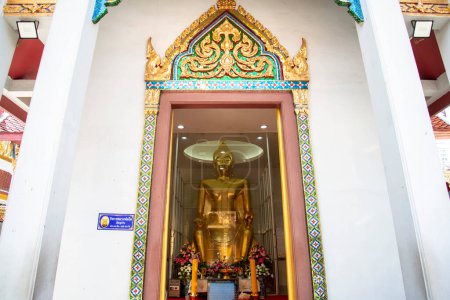 Photo for A Buddha in the Wat Taphan in Pratunam in the city of Bangkok in Thailand.    Thailand, Bangkok, December, 2022 - Royalty Free Image