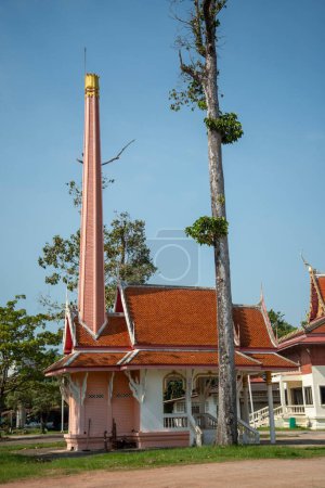 Photo for A crematorium at the Wat Thong Khung in the Town of Amphawa in the Province of Samut Songkhram in Thailand,  Thailand, Amphawa, November, 2022 - Royalty Free Image