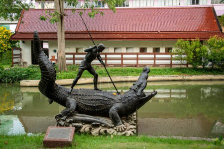 Foto de The King Rama II Memorial Park in the Town of Amphawa in the Province of Samut Songkhram in Thailand,  Thailand, Amphawa, November, 2022 - Imagen libre de derechos