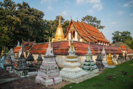 Photo for The Wat Khanon near the City of Ratchaburi in the Province of Ratchaburi in Thailand,  Thailand, Ratchaburi, November, 2022 - Royalty Free Image