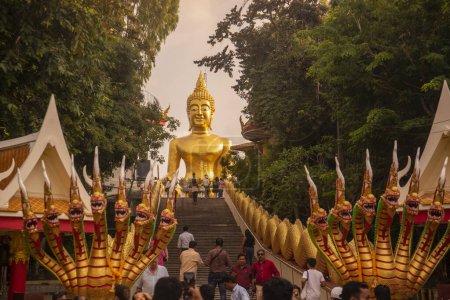 Téléchargez les photos : The Big Buddha Temple on the Pratamnak Hill in the city of Jomtien near Pattaya in the Province of Chonburi in Thailand,  Thailand, Pattaya, November, 2022 - en image libre de droit