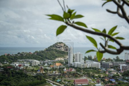 the Landscape and view from the Wat Khao Sanam Chai near the City of Hua Hin in the Province of Prachuap Khiri Khan in Thailand,  Thailand, Hua Hin, December, 2022