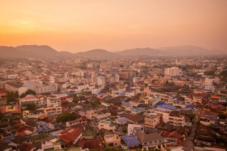 Photo for A view from Hotel Hilton Viewpoint of the City of Hua Hin in the Province of Prachuap Khiri Khan in Thailand,  Thailand, Hua Hin, December, 2022 - Royalty Free Image
