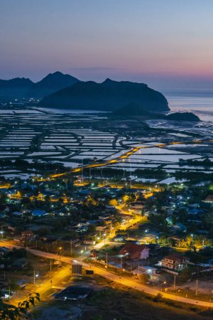 Photo for The Landscape and view from the Khao Daeng Viewpoint at the Village of Khao Daeng in the Sam Roi Yot National Park in the Province of Prachuap Khiri Khan in Thailand,  Thailand, Hua Hin, November, 2022 - Royalty Free Image