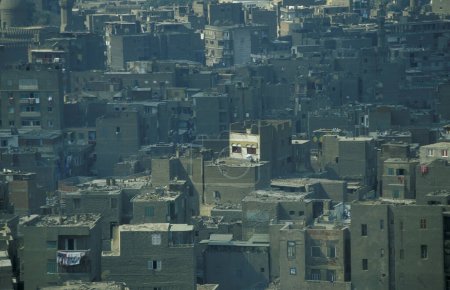 Téléchargez les photos : A Vue de la ville Le Caire, la capitale de l'Egypte en Afrique du Nord. Égypte, Le Caire, mars 2000 - en image libre de droit
