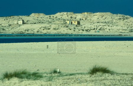 Photo for The Coast and Beach in the Town of Marsa Matruh on the Mediterranean Sea in Egypt in North Africa.  Egypt, Alexandria, march, 2000 - Royalty Free Image