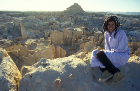 Téléchargez les photos : Le vieux village de Siwa en Libye ou désert d'Egypte en Afrique du Nord. Égypte, Siwa, mars 2000 - en image libre de droit