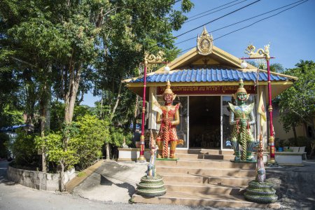 Foto de The Chinese Temple or Wat at at the Hutsadin Elephant Foundation near the City of Hua Hin in the Province of Prachuap Khiri Khan in Thailand, Thailand, Hua Hin, December, 2023 - Imagen libre de derechos