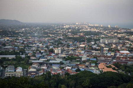 Photo for A view from Khao Hin Lek Fai Viewpoint of the City of Hua Hin in the Province of Prachuap Khiri Khan in Thailand,  Thailand, Hua Hin, December, 2023 - Royalty Free Image