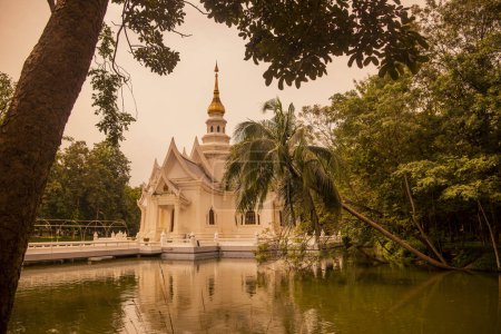 Maha Cetiya Somdey Temple at Wat Luang Pho Sot Thammakayaram near Danmoen Satuak Town in Province of Ratchaburi in Thailand,  Thailand, Ratchaburi, 12, November, 2023