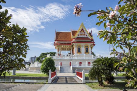 a Shrine at Governor Residence in city centre of Mueang Chonburi City in Province of Chonburi in Thailand.  Thailand, Chonburi, November, 1, 2023