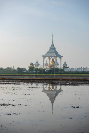Wat Wirachot Thammaram near city Mueang Chachoengsao City in Province of Chachoengsao in Thailand.  Thailand, Chachoengsao, November, 3, 2023