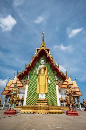 the Wat Phrong Akat or Phra Archan Somchai near city Mueang Chachoengsao City in Province of Chachoengsao in Thailand.  Thailand, Chachoengsao, November, 3, 2023