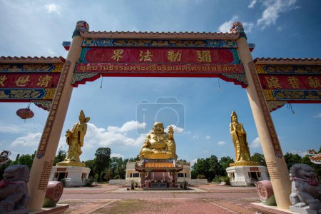 Photo for Temple of Eight Immortals, Pad Riw, Bright Faith Dharma in the city Mueang Chachoengsao City in Province of Chachoengsao in Thailand.  Thailand, Chachoengsao, November, 5, 2023 - Royalty Free Image