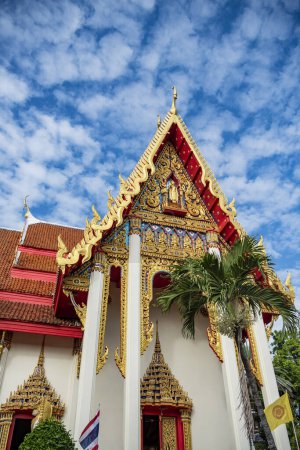 Photo for Wat Jaeng in the city centre of Udon Ratchathani and Province Ubon Ratchathani in Thailand, November 25, 2023. - Royalty Free Image