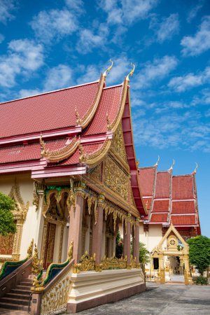 Wat Liab dans le centre-ville d'Udon Ratchathani et la province d'Ubon Ratchathani en Thaïlande, 25 novembre 2023
