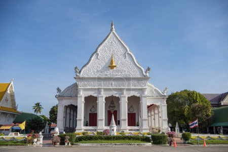 Foto de Wat Supattanaram Worawihan en la ciudad de Udon Ratchathani y la provincia de Ubon Ratchathani en Tailandia. Tailandia, Ubon Ratchathani, 23 de noviembre de 2023 - Imagen libre de derechos
