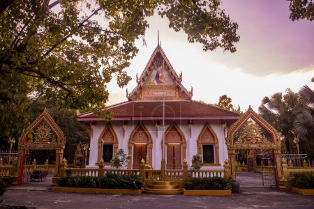 Photo for Wat Phon Phaen in the city Udon Ratchathani and Province Ubon Ratchathani in Thailand.  Thailand, Ubon Ratchathani, November, 23, 2023 - Royalty Free Image