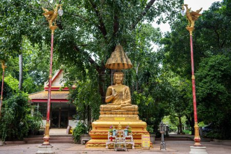 Photo for Buddha in the garden of Wat Wang Taku in the city Nakhom Pathom in the Province Nakhon Pathom in Thailand at November 10, 2023. - Royalty Free Image