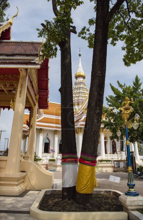 Photo for Wat Thammasala in the city Nakhom Pathom in the Province Nakhon Pathom in Thailand.  Thailand, Nakhon Pathom, November 10, 2023 - Royalty Free Image