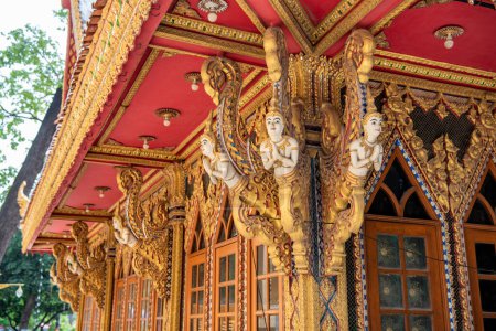 Wat Thammasala en la ciudad Nakhom Pathom en la provincia de Nakhon Pathom en Tailandia. Tailandia, Nakhon Pathom, 10 de noviembre de 2023