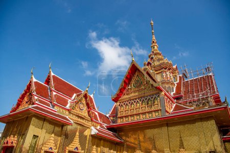 Wat Phai Lom dans la ville et la province de Nakhon Pathom en Thaïlande. Thaïlande, Nakhon Pathom, 13 novembre 2023