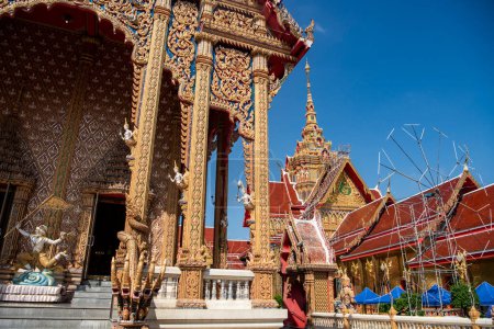 Wat Phai Lom in der Stadt und Provinz Nakhon Pathom in Thailand. Thailand, Nakhon Pathom, 13. November 2023