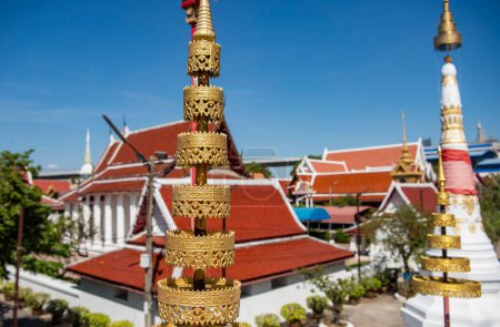 Wat Songtham en la ciudad de Phra Pradaeng cerca de la ciudad y la provincia Samut Prakan en Tailandia en Diciembre 7, 2023.