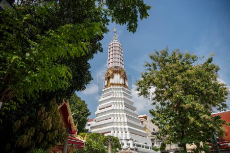 Photo for The Wat Chakkrawat in China Town in the city of Bangkok in Thailand.  Thailand, Bangkok, November, 8, 2023 - Royalty Free Image