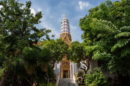 Photo for The Wat Chakkrawat in China Town in the city of Bangkok in Thailand.  Thailand, Bangkok, November, 8, 2023 - Royalty Free Image