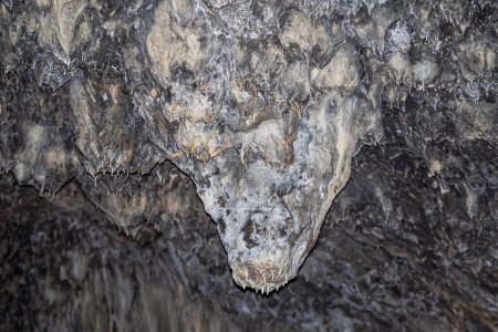 Photo for Rock formations inside a cave - stalactites and stalagmites - Royalty Free Image
