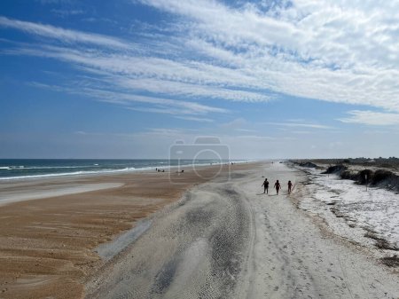 Amelia Island, FL États-Unis - 21 octobre 2023 : La plage du Little Talbot Island State Park près d'Amelia Island, FL