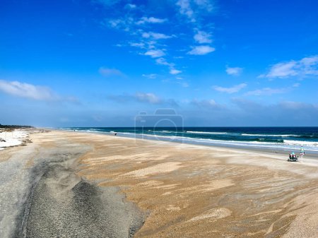 Amelia Island, FL USA - October 21, 2023:  The beach at Little Talbot Island State Park near Amelia Island, FL