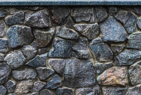Photo for Granite stone wall background,granite stone textured surface - Royalty Free Image