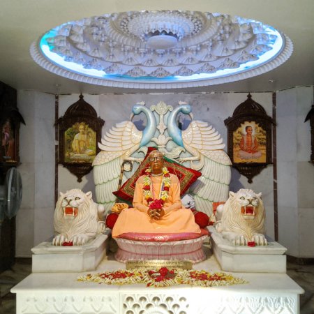 Photo for Hare Krishna founder Swami Prabhupada at Iskcon Temple Chittagong, Bangladesh. - Royalty Free Image