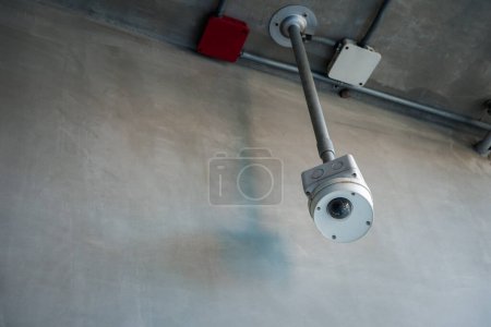 Photo for CCTV cameras are installed along the streets around Bangkok. To check traffic conditions and take care of safety - Royalty Free Image