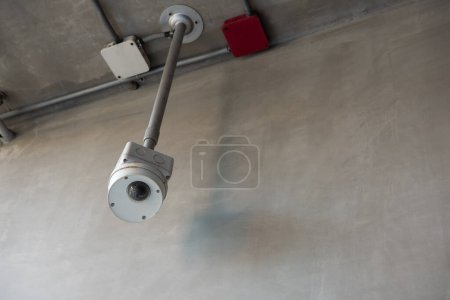 Photo for CCTV cameras are installed along the streets around Bangkok. To check traffic conditions and take care of safety - Royalty Free Image