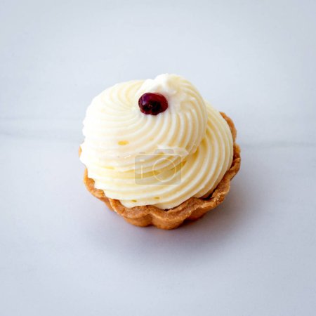 Photo for Cupcakes (mini tarts) with cream - Royalty Free Image