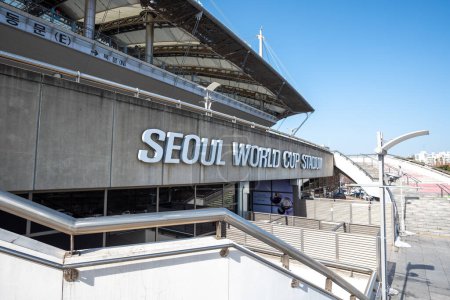 Foto de Estadio de la Copa Mundial de Seúl en el distrito de Mapo en Seúl, Corea del Sur el 28 de febrero de 2023 - Imagen libre de derechos