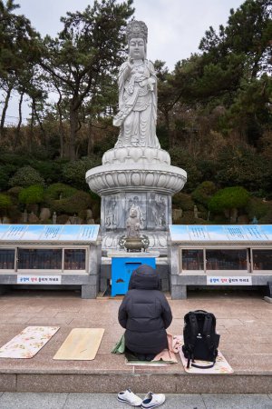 Photo for Haedong Yonggungsa Buddhist temple in Gijang-gun, Busan, South Korea on 16 February 2023 - Royalty Free Image
