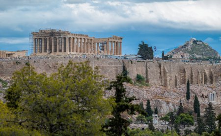 Téléchargez les photos : Parthénon et ancienne Acropole à Athènes capitale de la Grèce - en image libre de droit