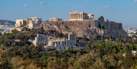 Photo for Aerial cityscape panoramic view of Athens capital city of Greece - Royalty Free Image