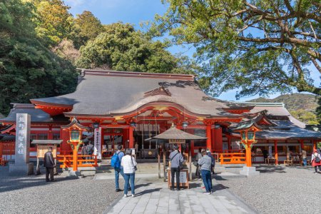 Photo for Kumano Nachi Taisha Grand Shinto shrine in Nachisan in Wakayama prefecture of Japan on 16 February 2024 - Royalty Free Image