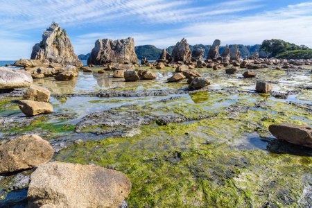 Hashigui Rocks étonnantes formations de pierre naturelle dans la ville de Kushimoto dans la péninsule de Kii de la préfecture de Wakayama au Japon