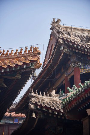 Yonghe-Tempel des tibetischen Buddhismus im Bezirk Dongcheng in Peking, China am 21. April 2024