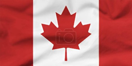 Foto de Bandera de Canadá. primer plano de las banderas nacionales. - Imagen libre de derechos