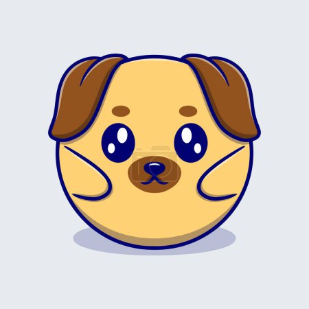 Illustration for Cute dog logo for business - Royalty Free Image